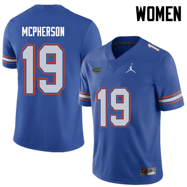 Jordan Brand Women #19 Evan McPherson Florida Gators College Football Jerseys Sale-Royal - Click Image to Close